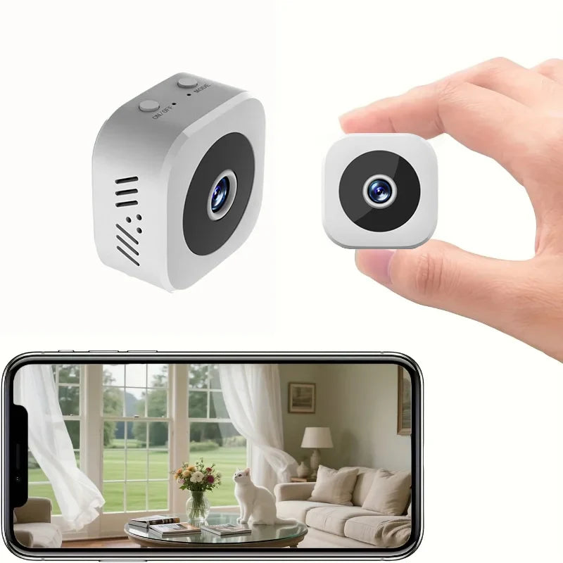 Bezprzewodowa kamera monitorująca 1080P HD z nocnym widzeniem i magnetycznym uchwytem, kompaktowa 71 g