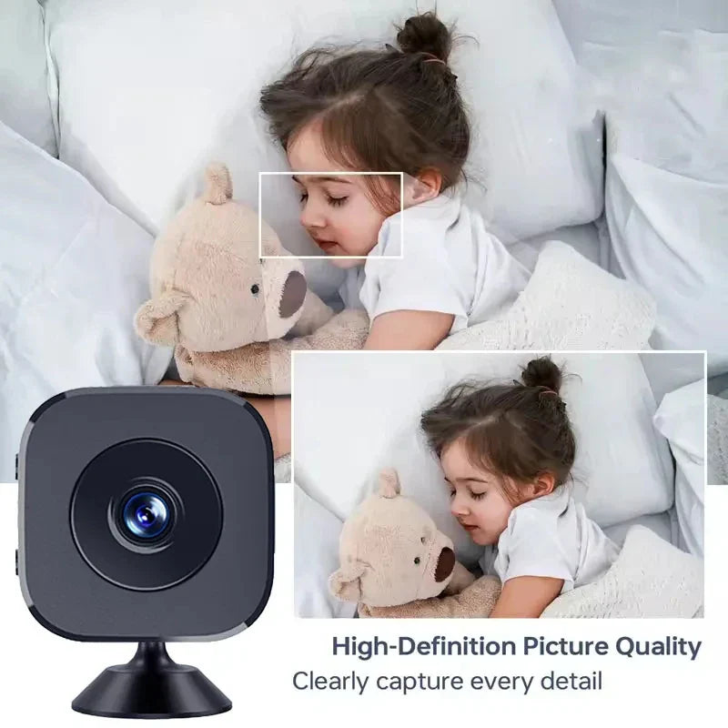 Bezprzewodowa kamera monitorująca 1080P HD z nocnym widzeniem i magnetycznym uchwytem, kompaktowa 71 g