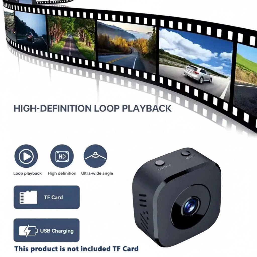 Bezprzewodowa kamera monitorująca 1080P HD z nocnym widzeniem i magnetycznym uchwytem, kompaktowa 71 g