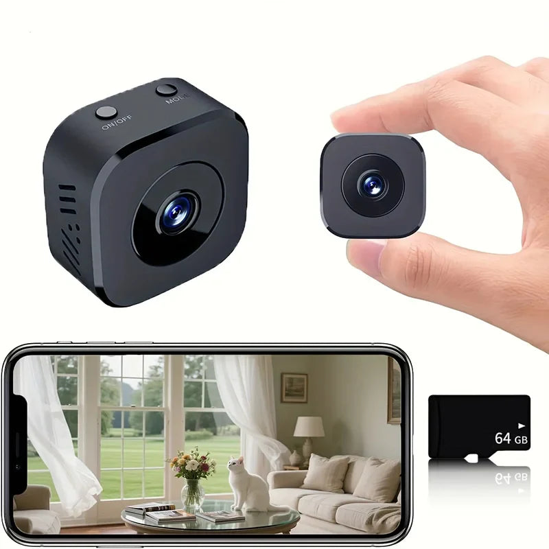 Bezprzewodowa kamera monitorująca 1080P HD z nocnym widzeniem i magnetycznym uchwytem, kompaktowa 71 g