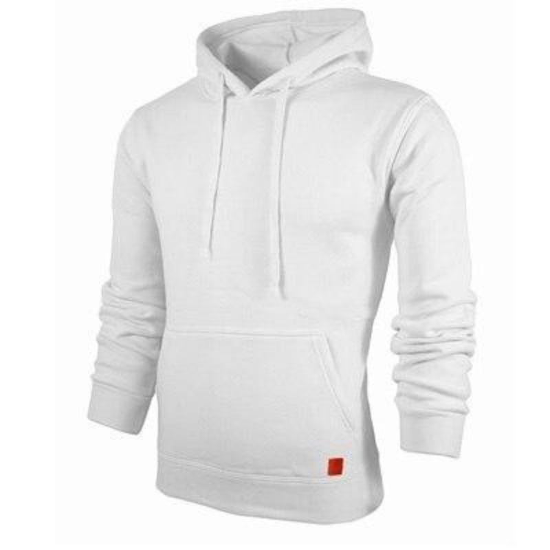 Bluza męska z kapturem i białymi sznurkami