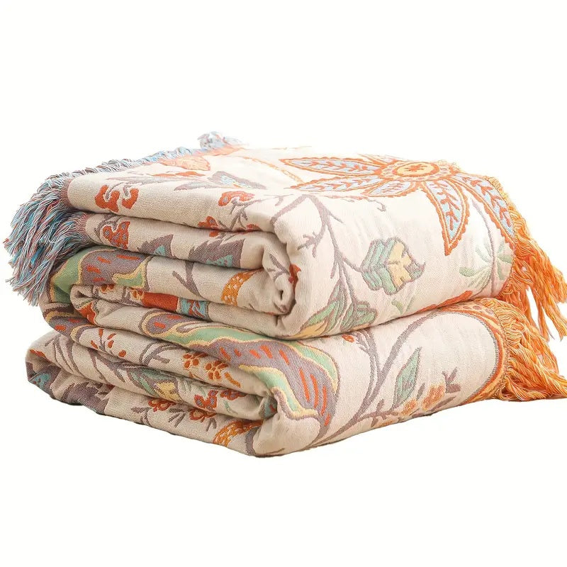 Bohol Rustic – kwiatowy koc w stylu boho