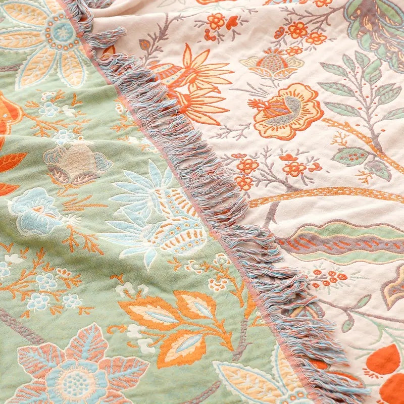 Bohol Rustic – kwiatowy koc w stylu boho