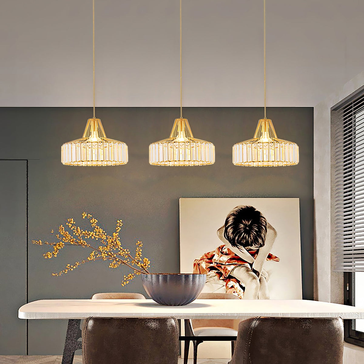 Lampa wisząca Bruckner Crystal