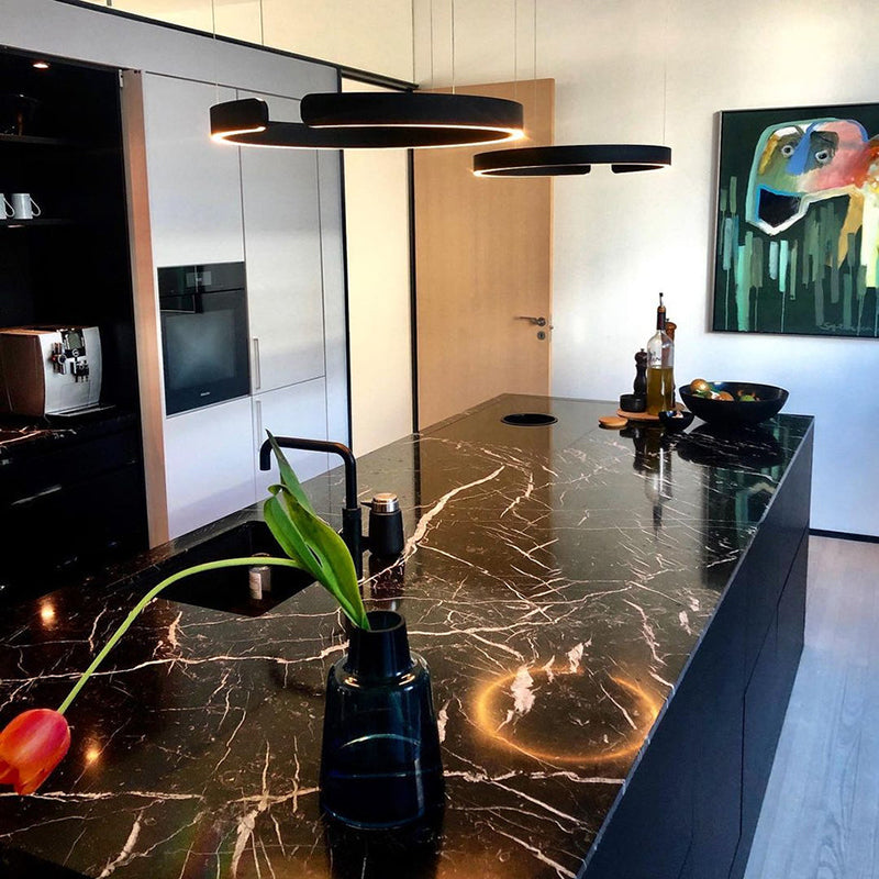 CircuLume: Runde LED-Pendelleuchte aus Metall mit modernem Design – für Wohnzimmer & Flur