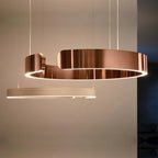 CircuLume: Runde LED-Pendelleuchte aus Metall mit modernem Design – für Wohnzimmer & Flur