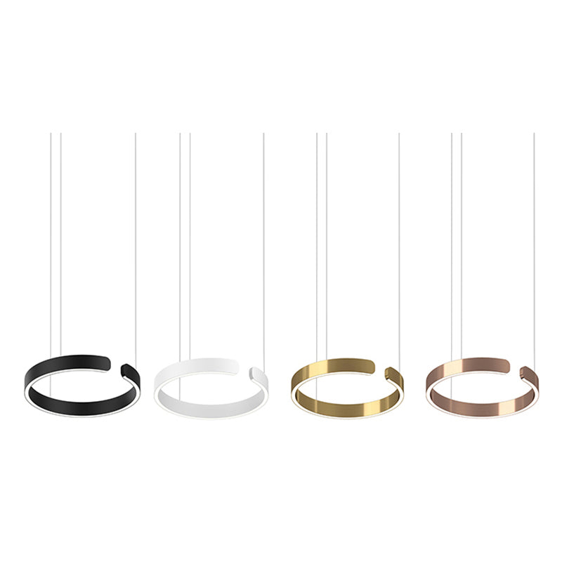 CircuLume: Runde LED-Pendelleuchte aus Metall mit modernem Design – für Wohnzimmer & Flur