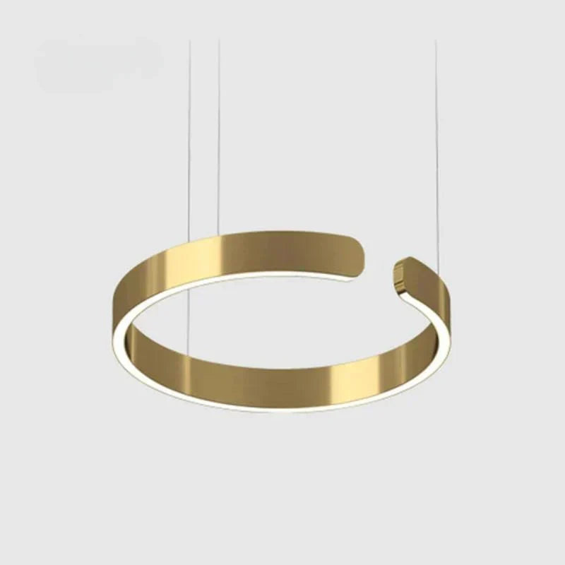 CircuLume: Runde LED-Pendelleuchte aus Metall mit modernem Design – für Wohnzimmer & Flur