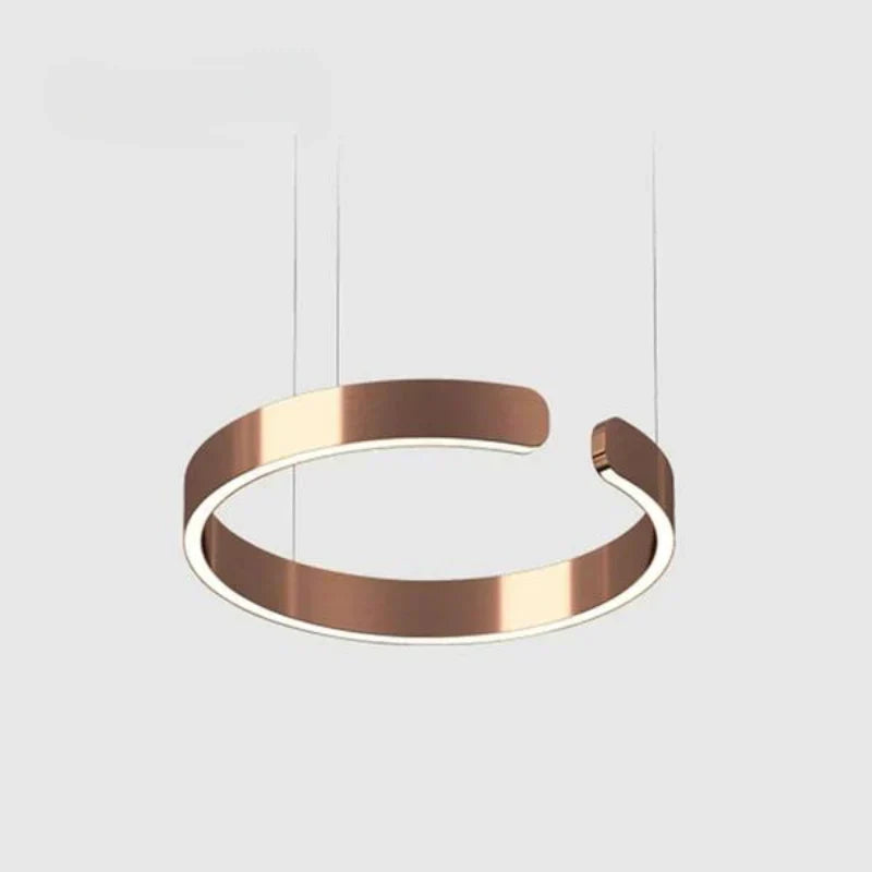 CircuLume: Runde LED-Pendelleuchte aus Metall mit modernem Design – für Wohnzimmer & Flur
