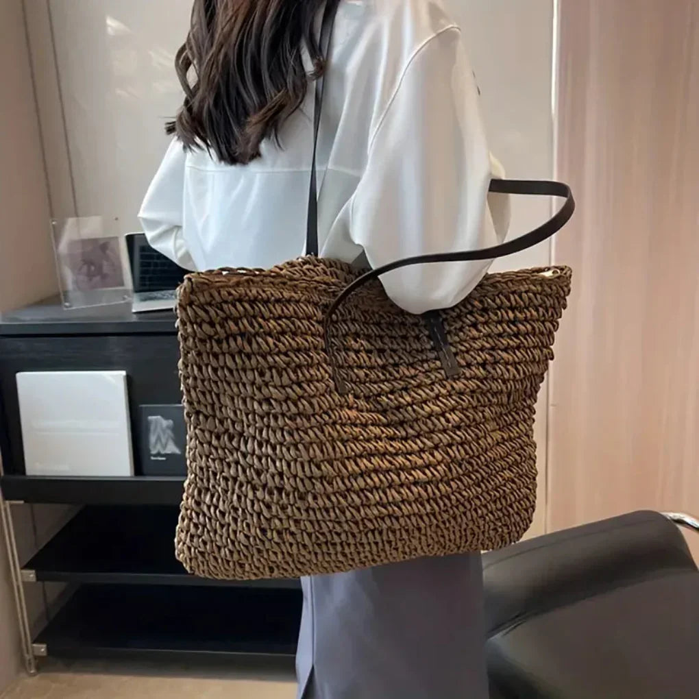 Damska torba tote z plecionki