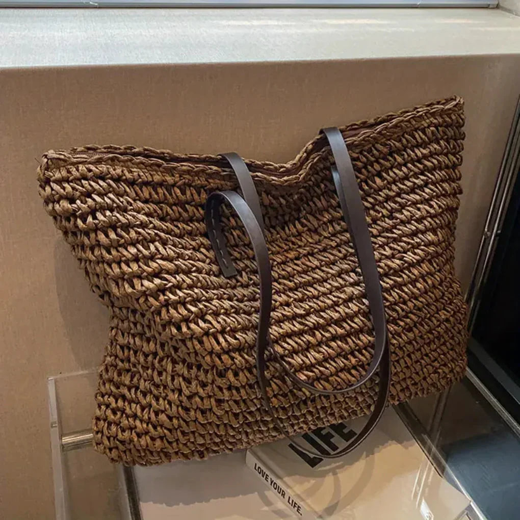 Damska torba tote z plecionki