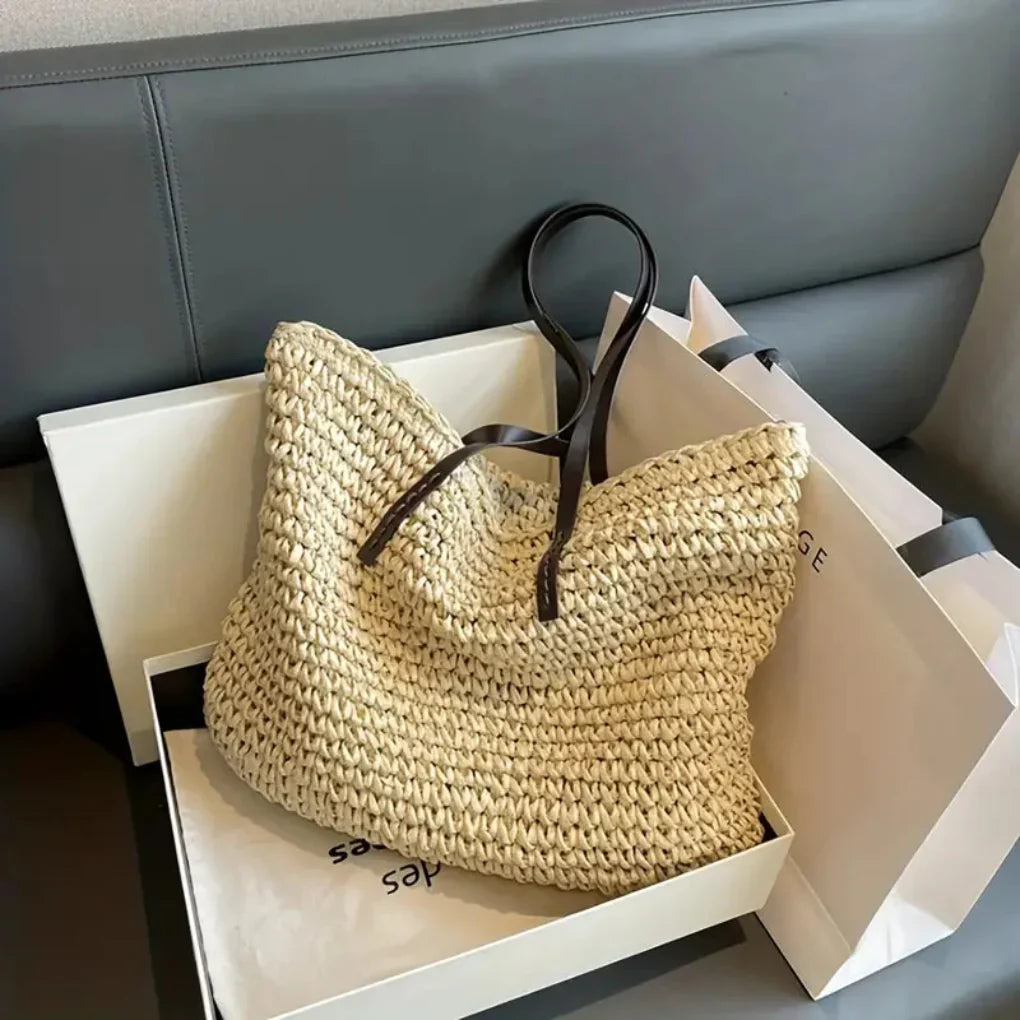 Damska torba tote z plecionki