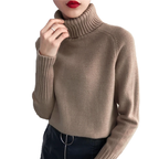 Damski Dopasowany Sweter z Golfem – Elegancja na Każdą Okazję