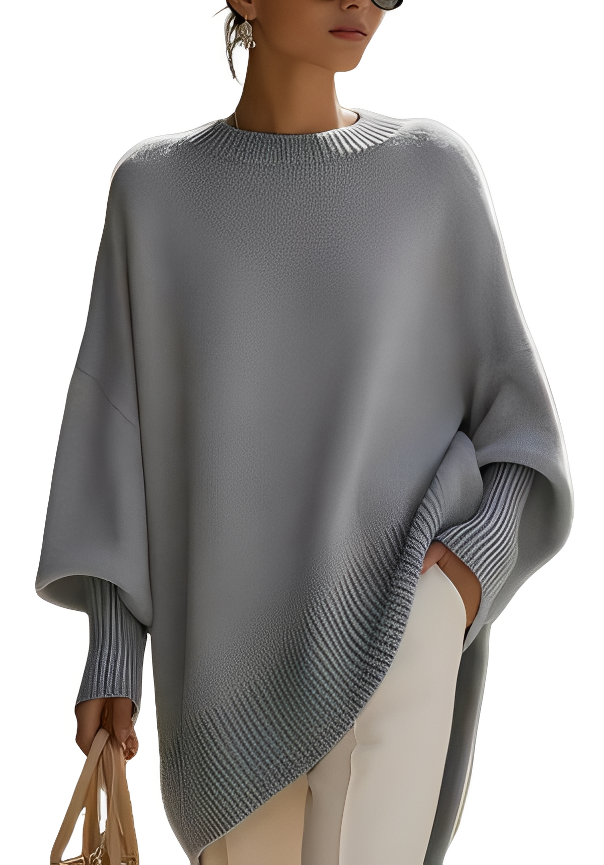Damski Elegancki Sweter Oversize – Komfort i Styl