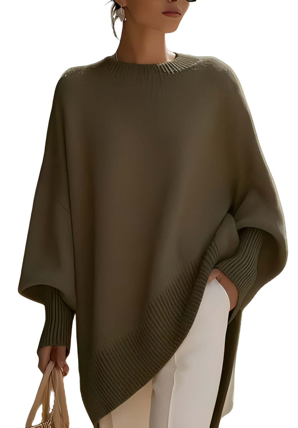 Damski Elegancki Sweter Oversize – Komfort i Styl