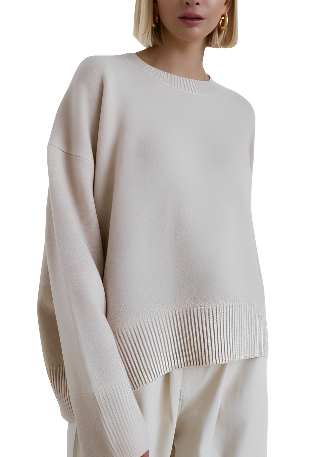 Damski Elegancki Sweter Oversize – Komfort i Styl