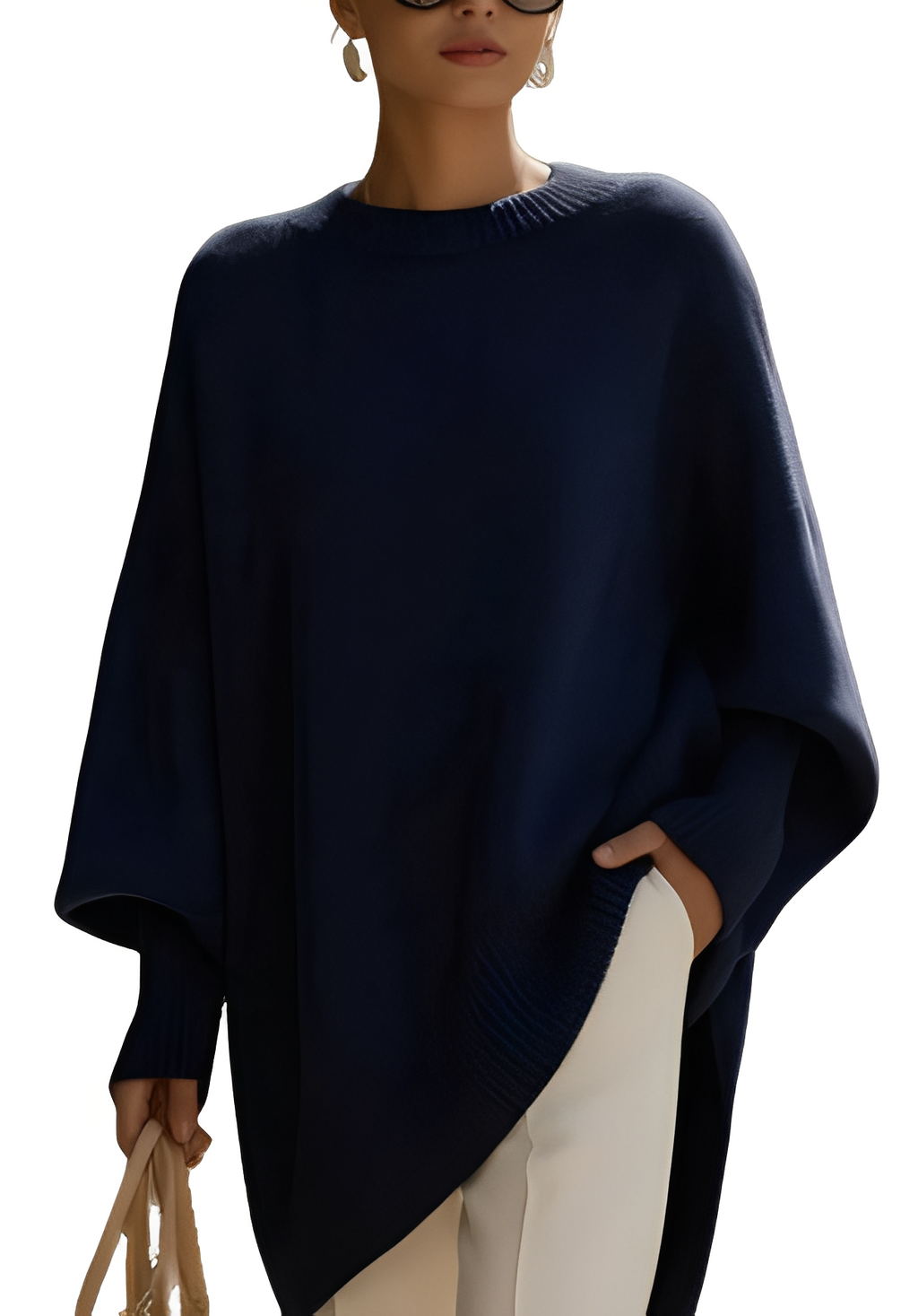 Damski Elegancki Sweter Oversize – Komfort i Styl