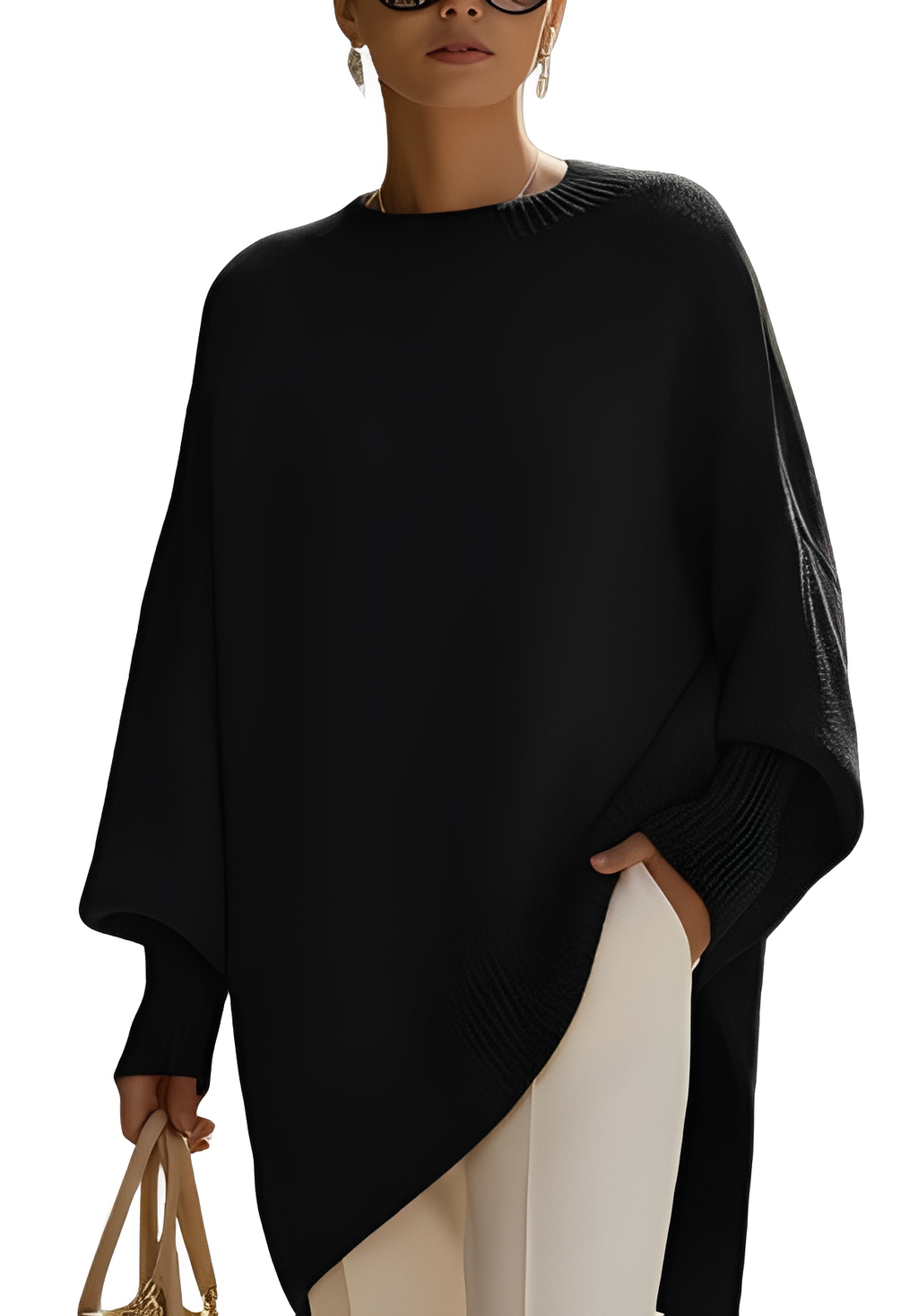 Damski Elegancki Sweter Oversize – Komfort i Styl