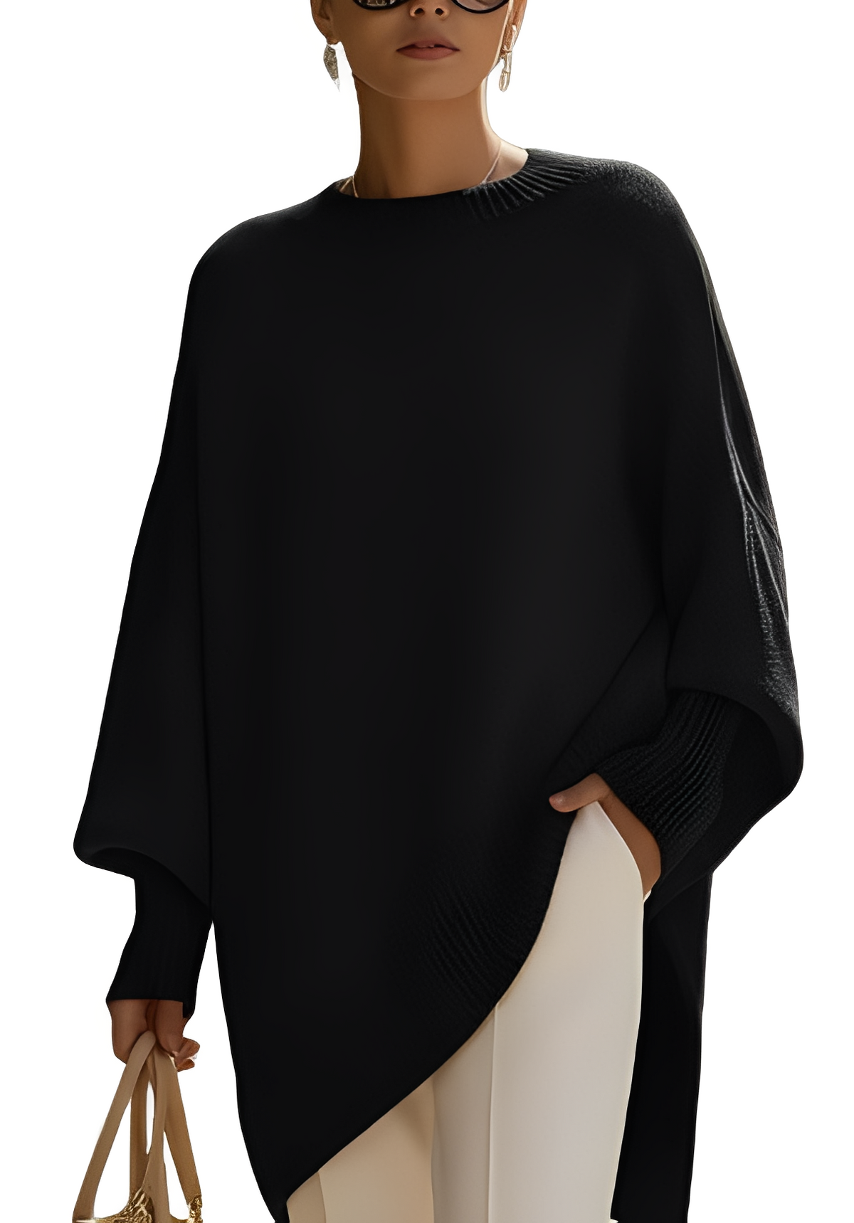 Damski Elegancki Sweter Oversize – Komfort i Styl