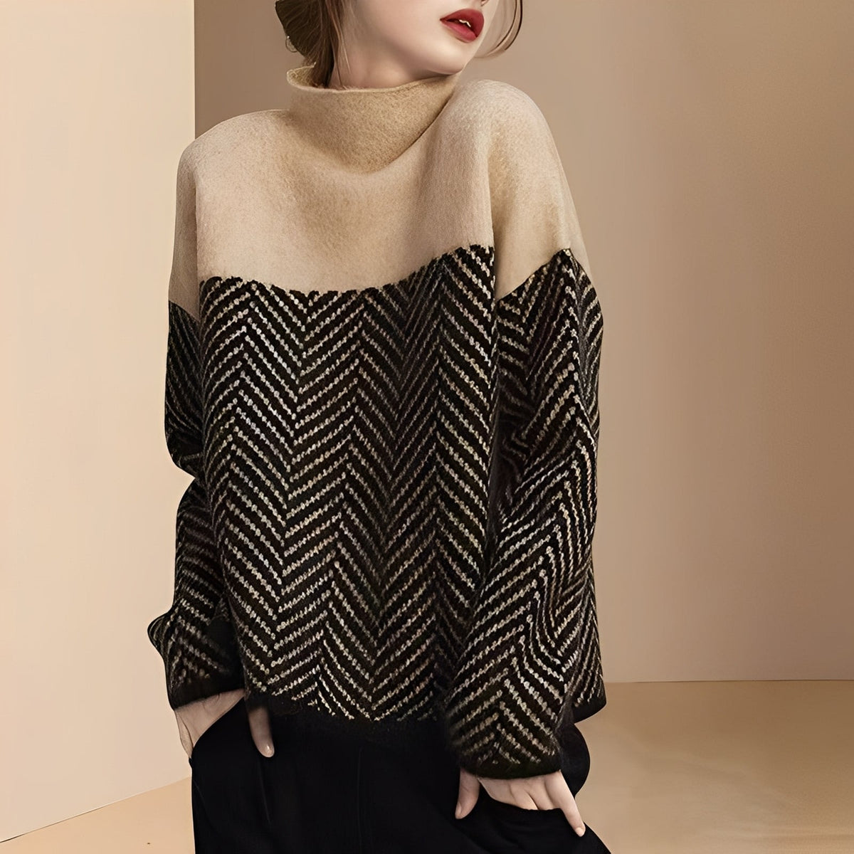 Damski Stylowy Golf – Elegancki i Komfortowy Sweter na Co Dzień