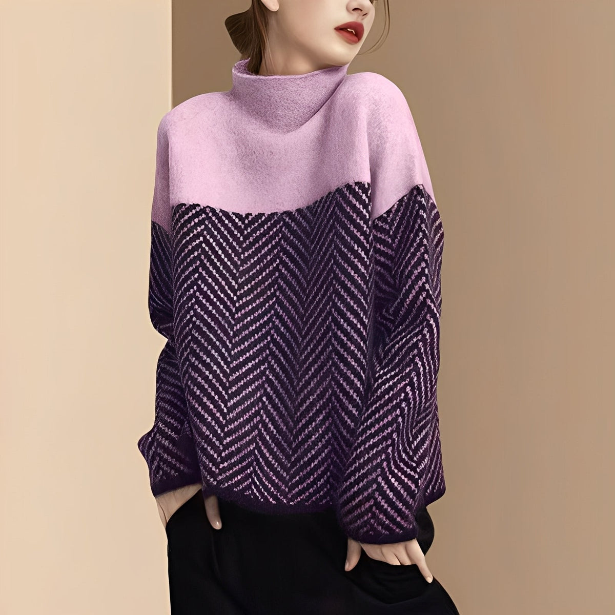 Damski Stylowy Golf – Elegancki i Komfortowy Sweter na Co Dzień