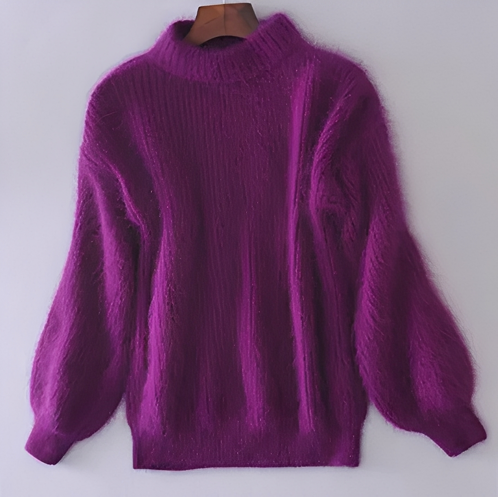 Damski Sweter z Golfem – Ciepły, Modny i Luźny Krój
