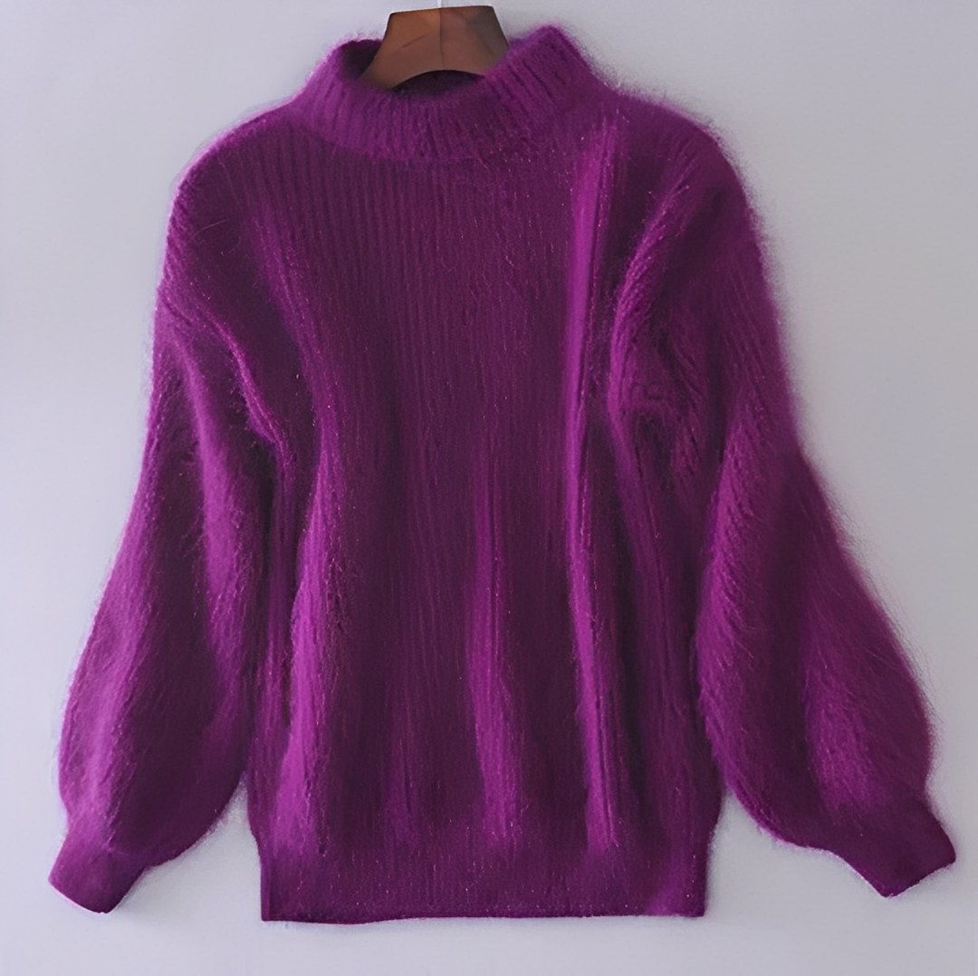 Damski Sweter z Golfem – Ciepły, Modny i Luźny Krój