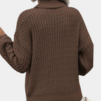 Damski Sweter z Golfem – Elegancja i Komfort na Zimę