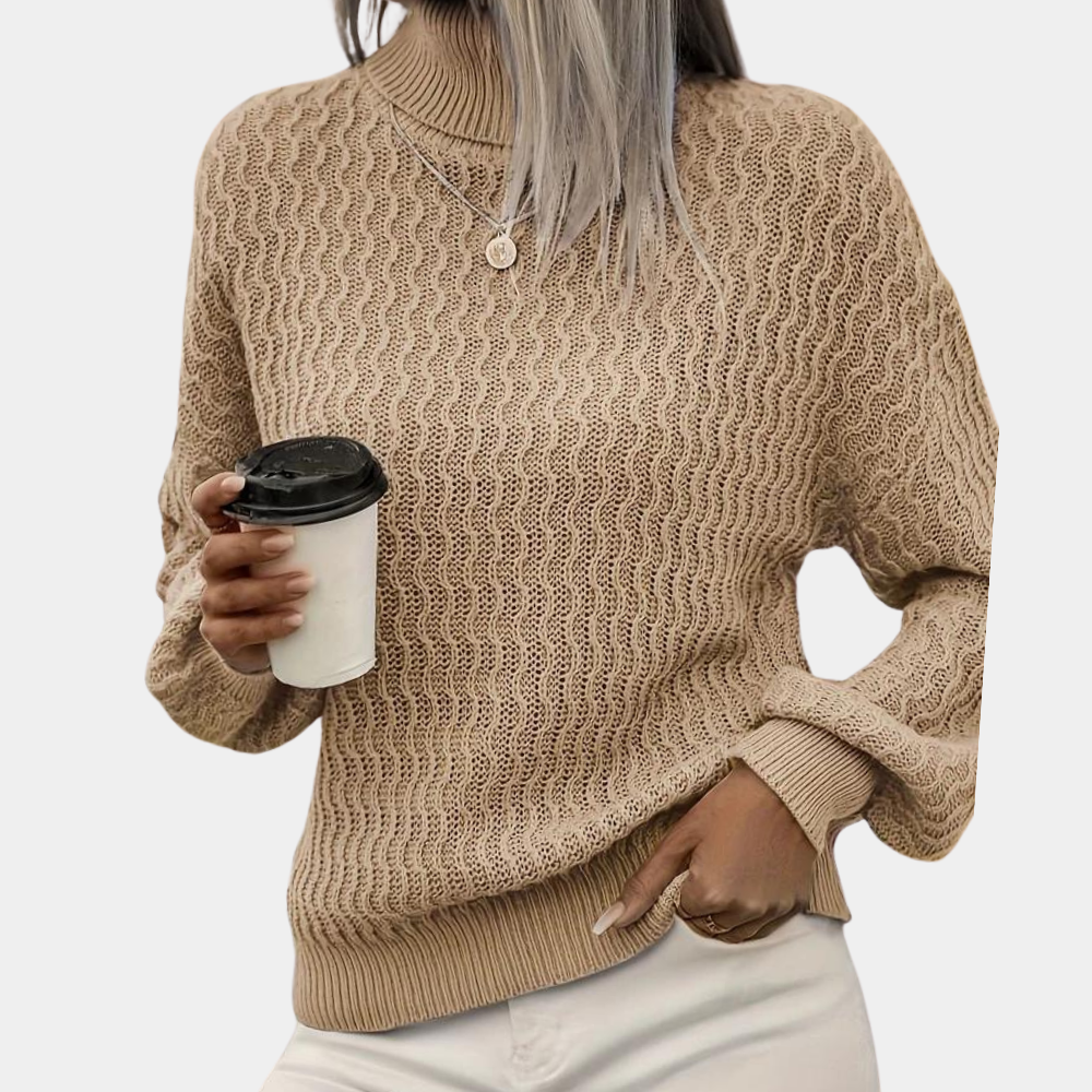 Damski Sweter z Golfem – Elegancja i Komfort na Zimę