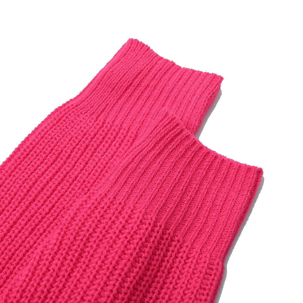 Damski sweter z golfem w neonowych kolorach