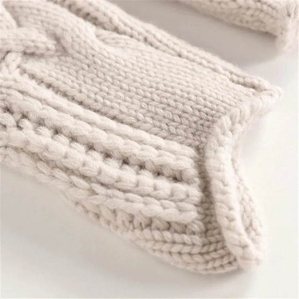 Damski sweter z golfem z dzianiny premium o luźnym kroju