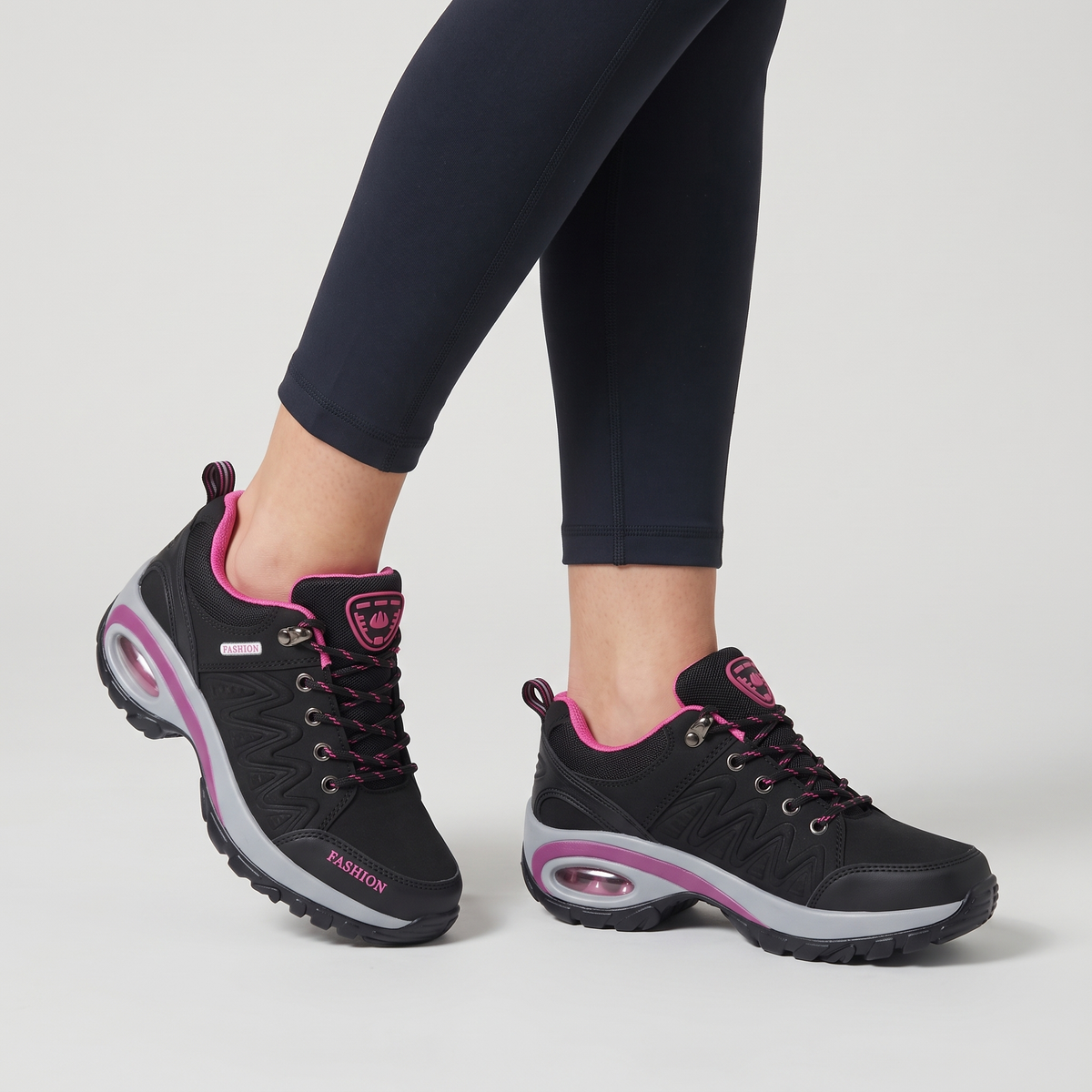 Damskie buty trekkingowe z poduszką powietrzną – lekkie sneakersy do chodzenia