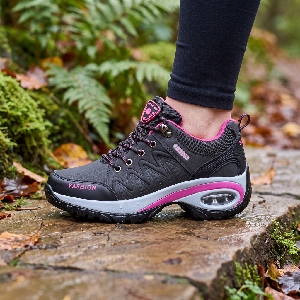 Damskie buty trekkingowe z poduszką powietrzną – lekkie sneakersy do chodzenia