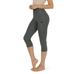 Damskie legginsy capri z kieszeniami