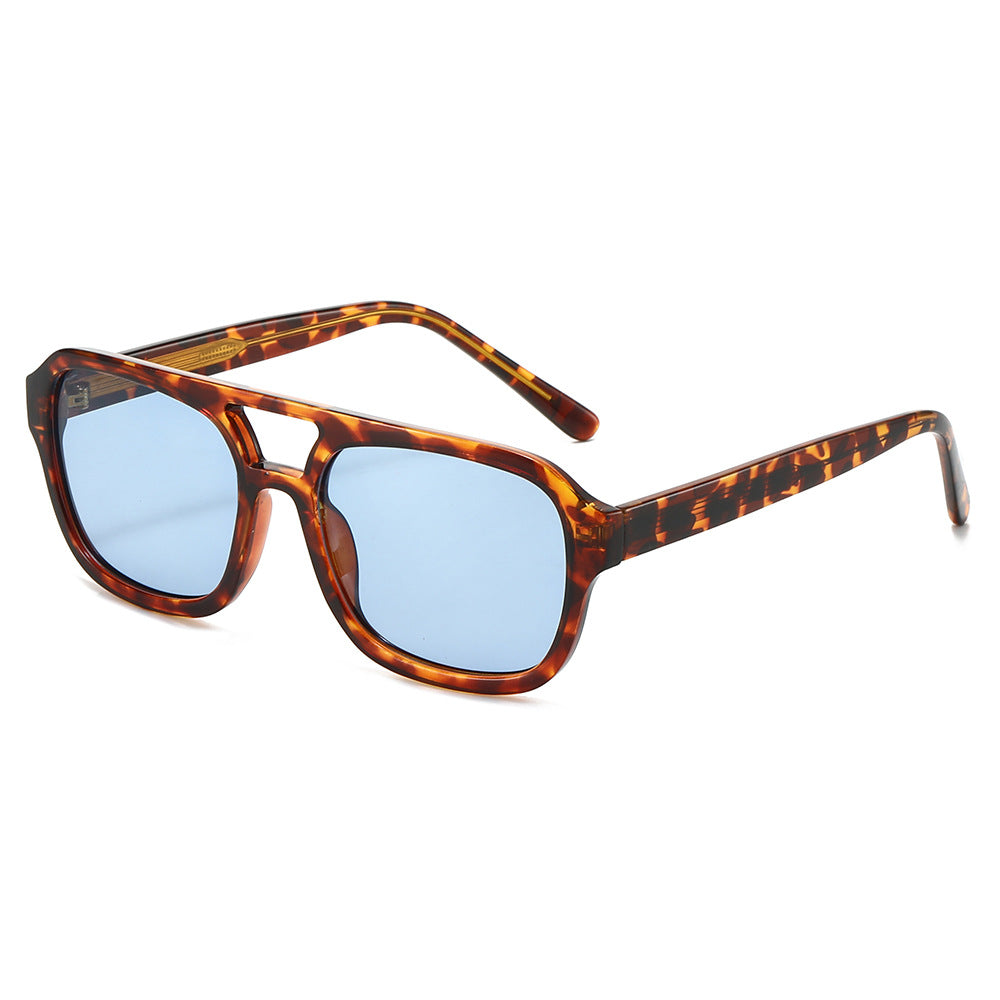 Damskie modne okulary przeciwsłoneczne w eleganckim, kanciastym designie