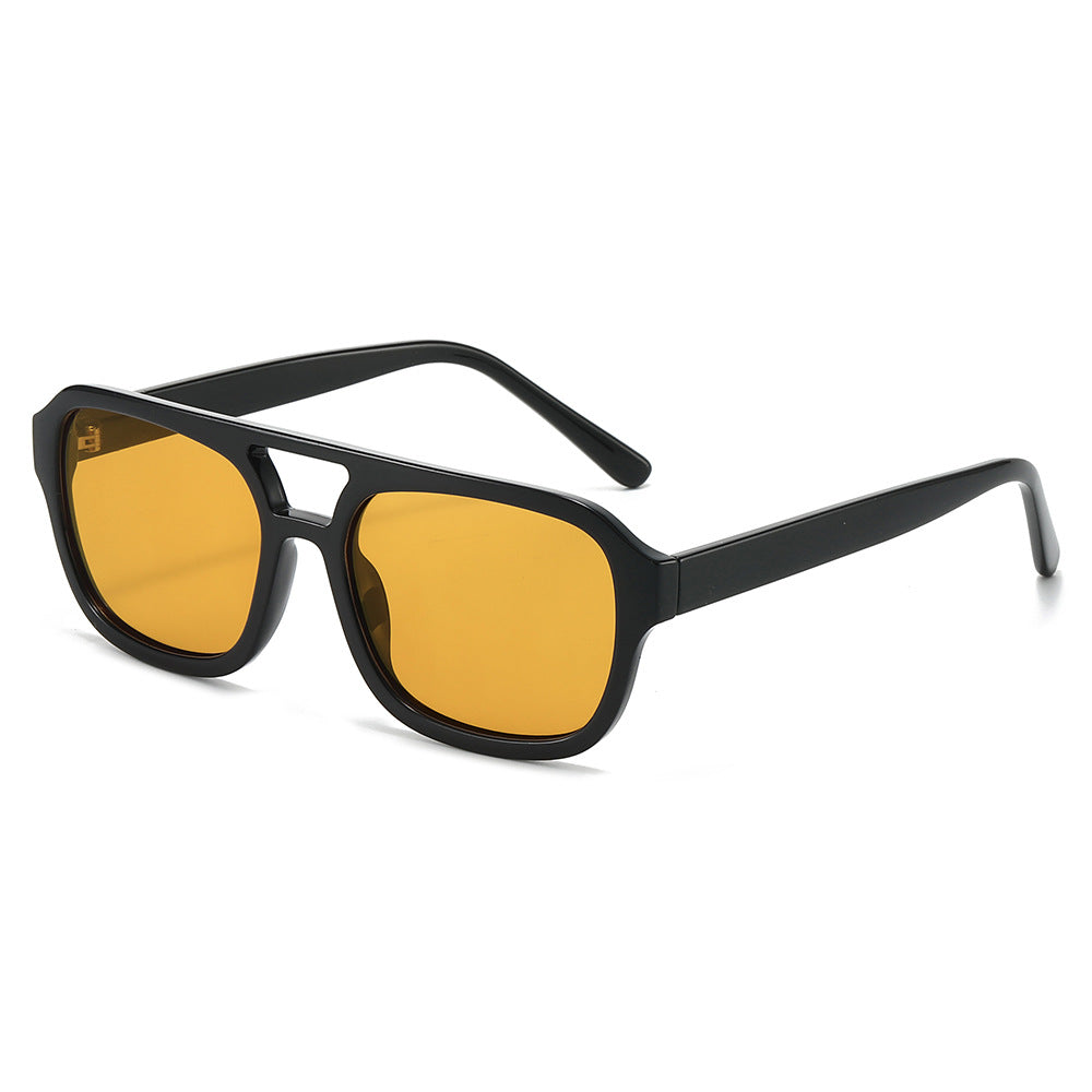 Damskie modne okulary przeciwsłoneczne w eleganckim, kanciastym designie