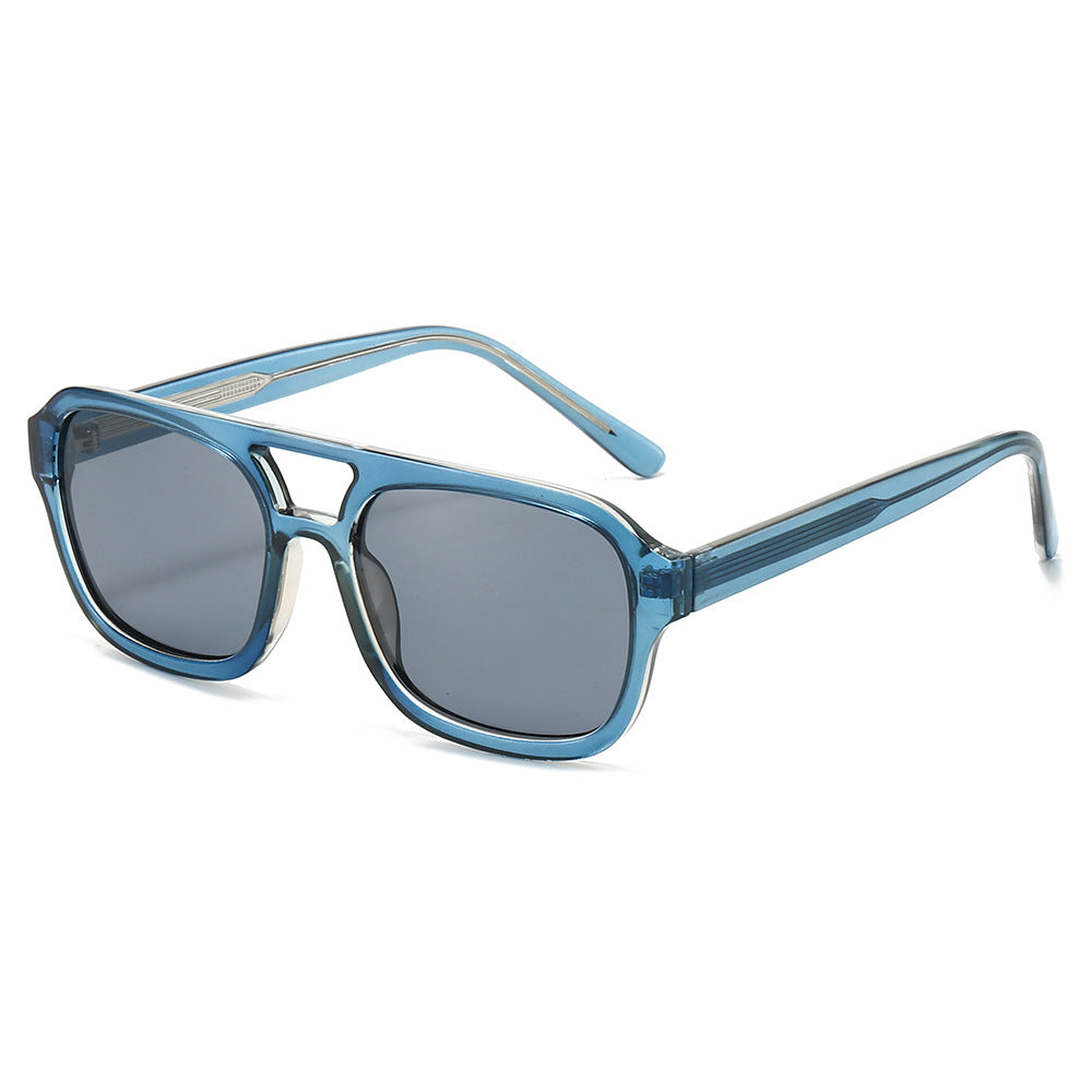 Damskie modne okulary przeciwsłoneczne w eleganckim, kanciastym designie