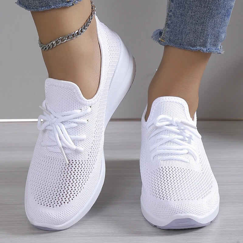 Damskie sneakersy na koturnie z podwyższoną platformą