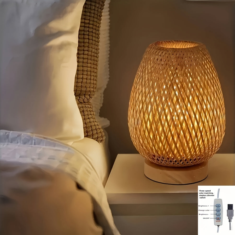 Domowa Dekoracyjna Lampka Nocna LED z Trzema Kolorami Światła