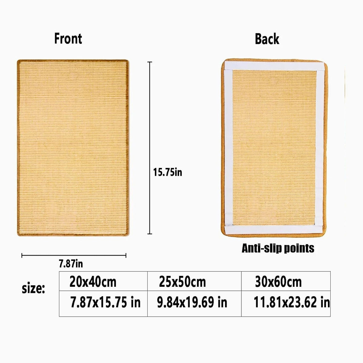 Drapak dla Kotów z Sizalu – Wytrzymała Mata Ochronna na Mebli