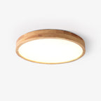Drewniana geometryczna lampa sufitowa LED wpuszczana