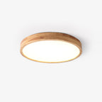 Drewniana geometryczna lampa sufitowa LED wpuszczana