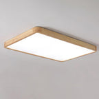Drewniana geometryczna lampa sufitowa LED wpuszczana