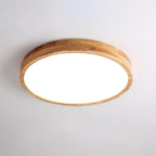 Drewniana geometryczna lampa sufitowa LED wpuszczana