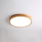 Drewniana geometryczna lampa sufitowa LED wpuszczana