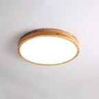 Drewniana geometryczna lampa sufitowa LED wpuszczana