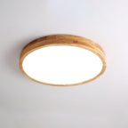 Drewniana geometryczna lampa sufitowa LED wpuszczana
