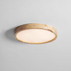 Drewniana geometryczna lampa sufitowa LED wpuszczana