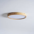 Drewniana geometryczna lampa sufitowa LED wpuszczana