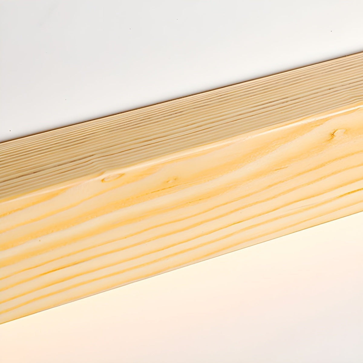 Drewniana lampa ścienna liniowa z wąskim światłem